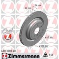 Zimmermann Brake Disc - Standard/Coated, 400.3687.20 400.3687.20
